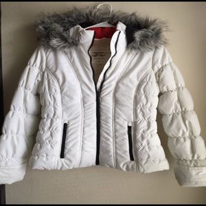 Maralyn & Me Faux Fur Hooded Puffer Coat 🧥